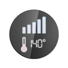 Manual temperature regulation possible with 9 temperature settings
