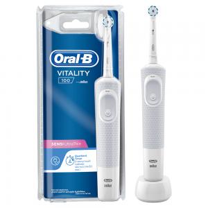 Электрическая зубная щетка Oral-B Vitality Sensi White